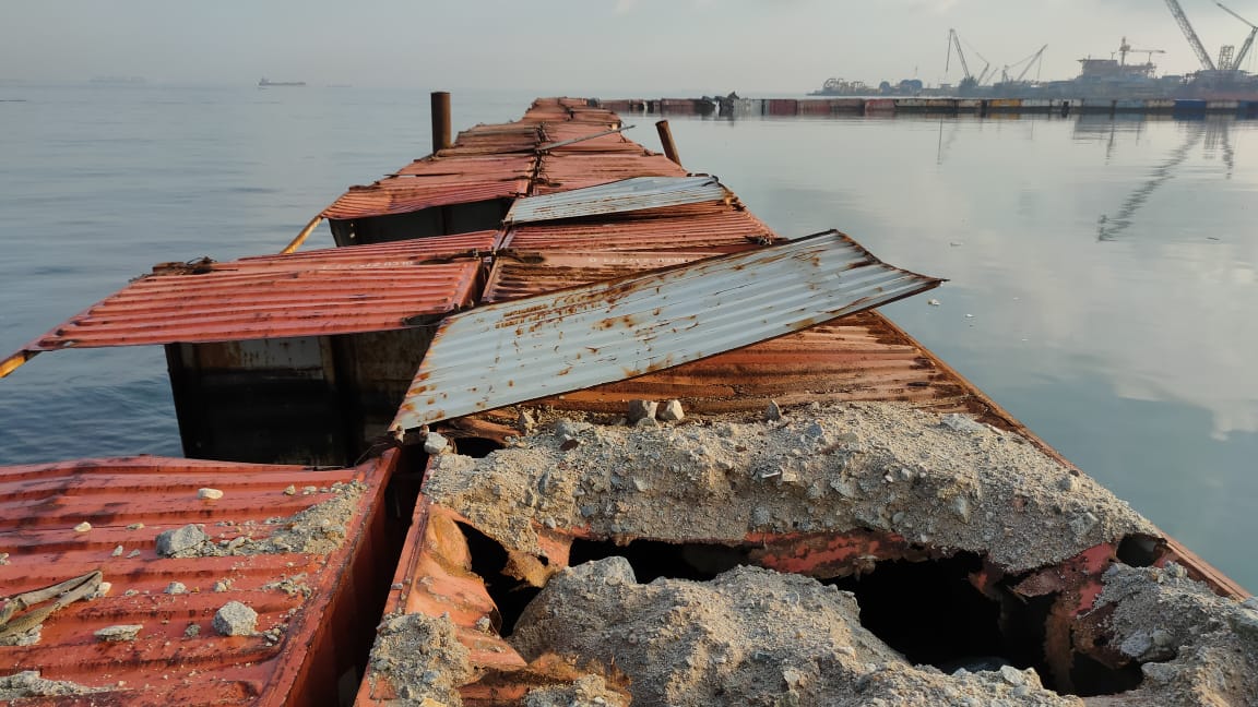 Rongsokan kontainer sebagai menumen raibnya puluhan miliar tanpa tanggungjawab oleh Kepala Badan Pengusahaan Batam.
